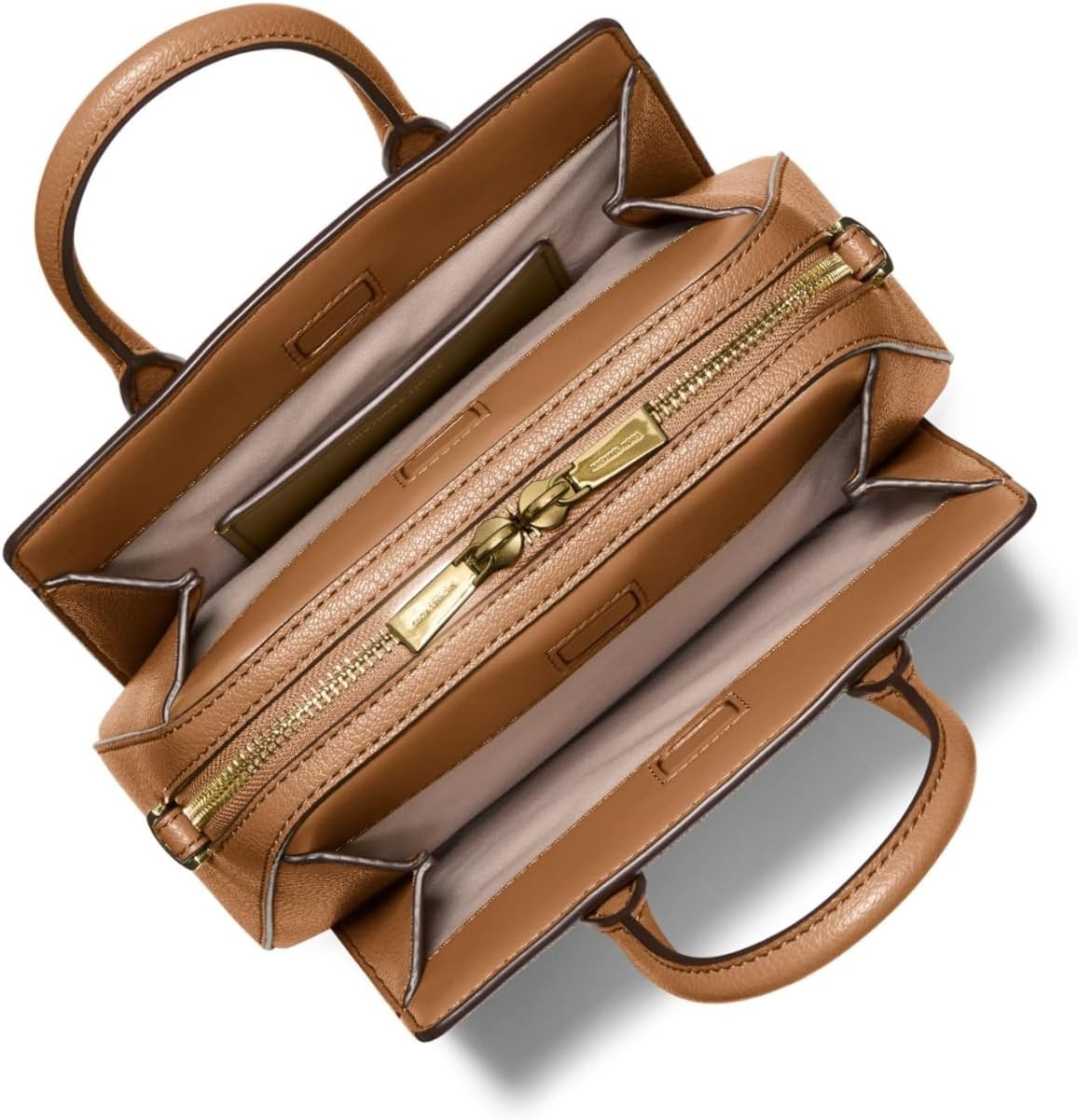 image:imageMichael Kors Womens Laila Extra Small Crossbody BagGoldtone HardwareSignature Coated TwillBrownAcorn