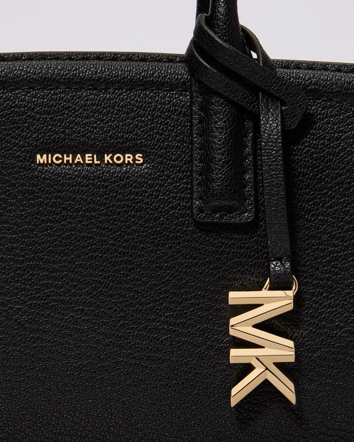 image:imageMichael Kors Womens Laila Extra Small Crossbody BagSilvertone HardwareEmbossed Goat LeatherBlack