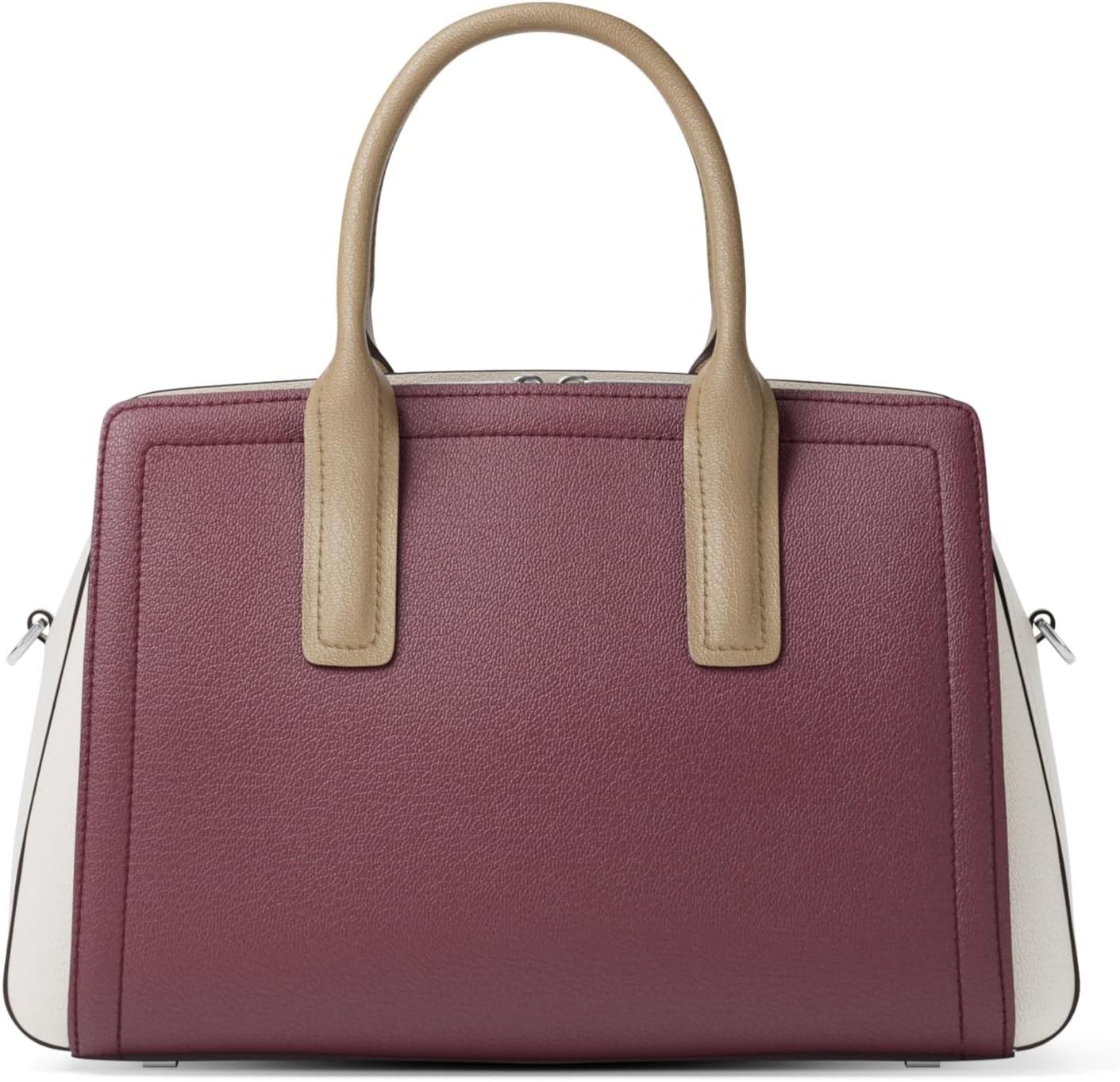 image:imageMichael Kors Womens Laila Medium SatchelSilvertone HardwareTricolor Embossed LeatherOxblood Multi