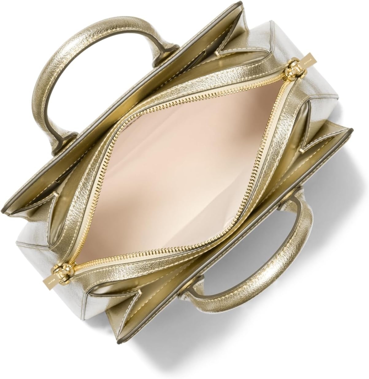 image:imageMichael Kors Womens Laila Small SatchelGoldtone HardwarePale Gold