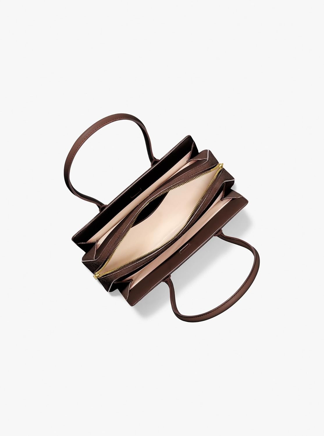 image:imageMichael Kors Womens Laila Small Shoulder Tote BagGoldtone HardwareSuede LeatherChocolate