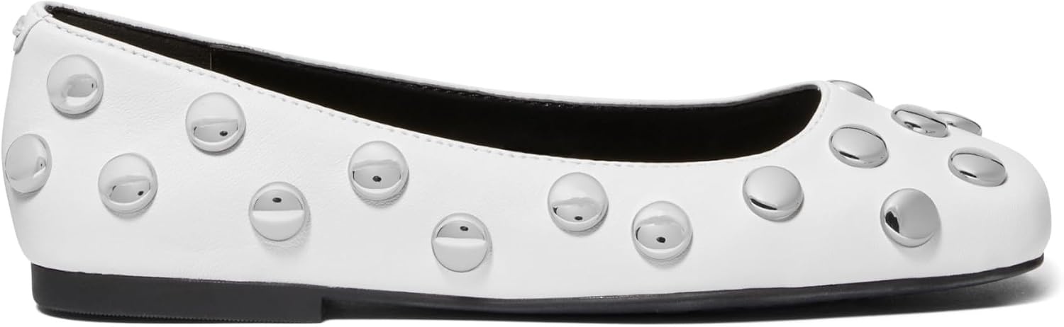 image:imageMichael Kors Womens Matilda Flex FlatDome StudsOptic White