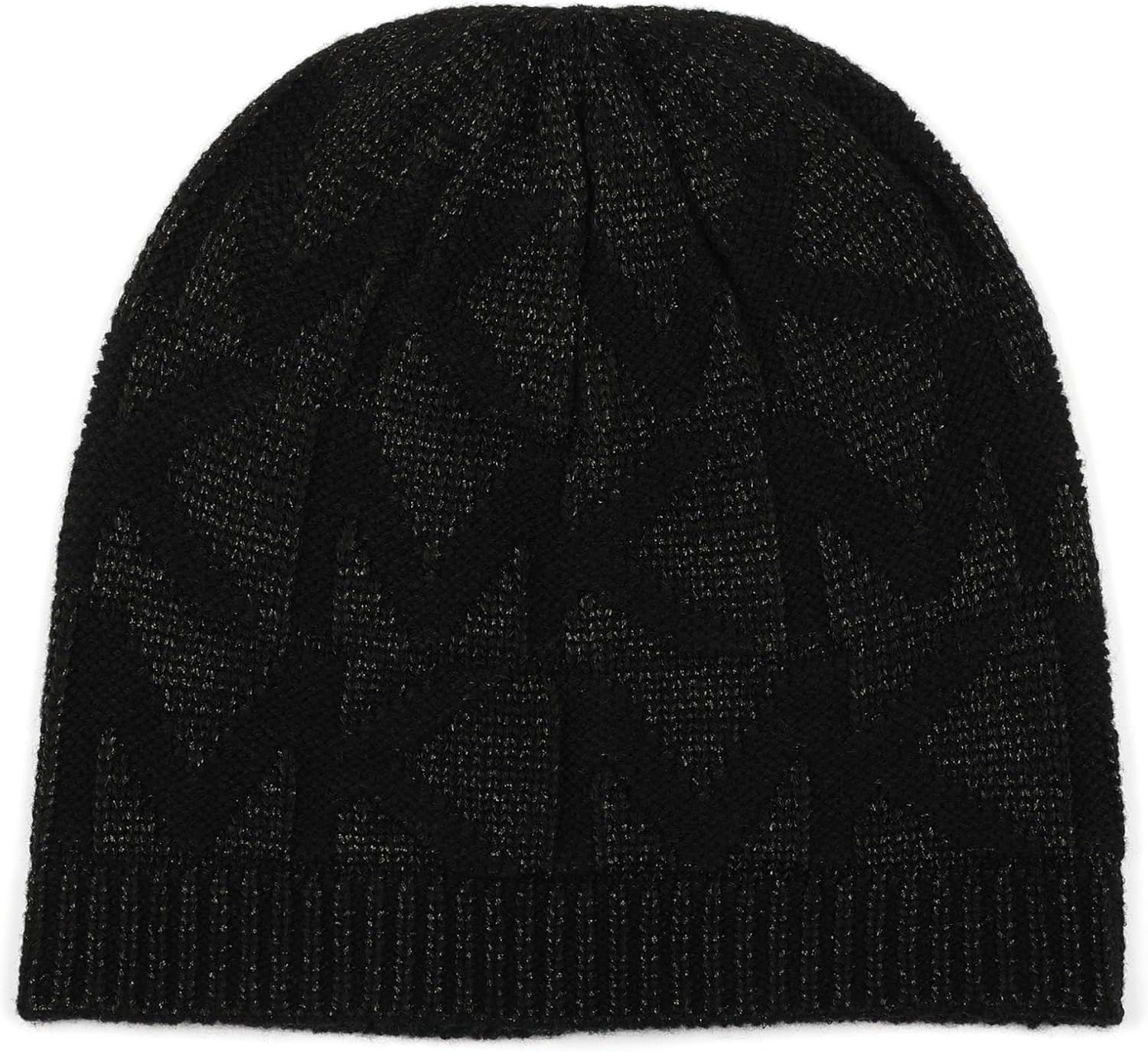 image:imageMichael Kors Womens Metallic Beanie amp Scarf Set Stylish amp Warm Fashion Accessories for Cold WeatherBlack