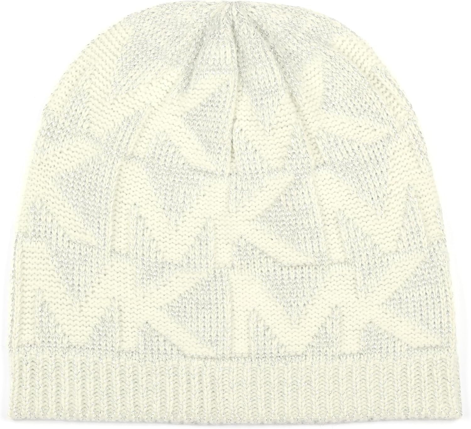 image:imageMichael Kors Womens Metallic Beanie amp Scarf Set Stylish amp Warm Fashion Accessories for Cold WeatherCream