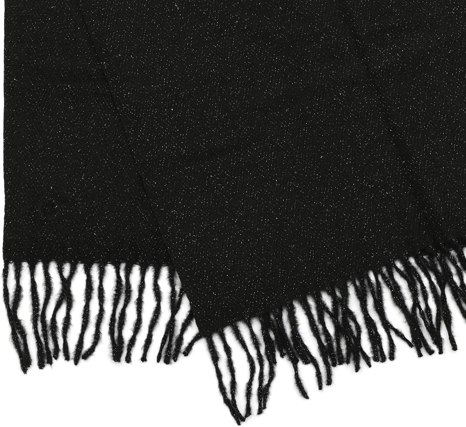 image:imageMichael Kors Womens Metallic Herringbone Wrap Stylish Fashion AccessoryBlack Silver Metal