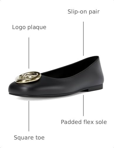 image:imageMichael Kors Womens Milan Flex Ballet FlatBlack