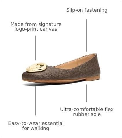 image:imageMichael Kors Womens Milan Flex Ballet FlatBrown