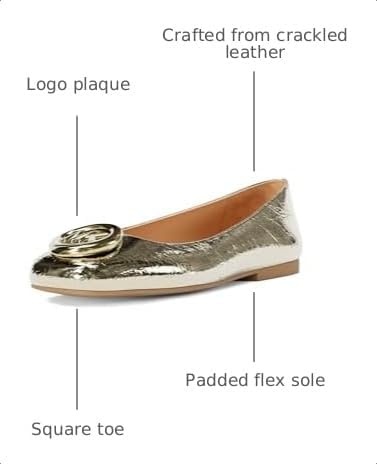 image:imageMichael Kors Womens Milan Flex Ballet FlatPale Gold