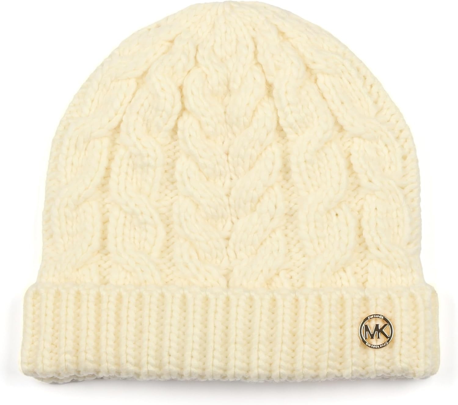 image:imageMichael Kors Womens Moving Cables Beanie Stylish Hat amp Fashion Accessory Cap for WomenCream
