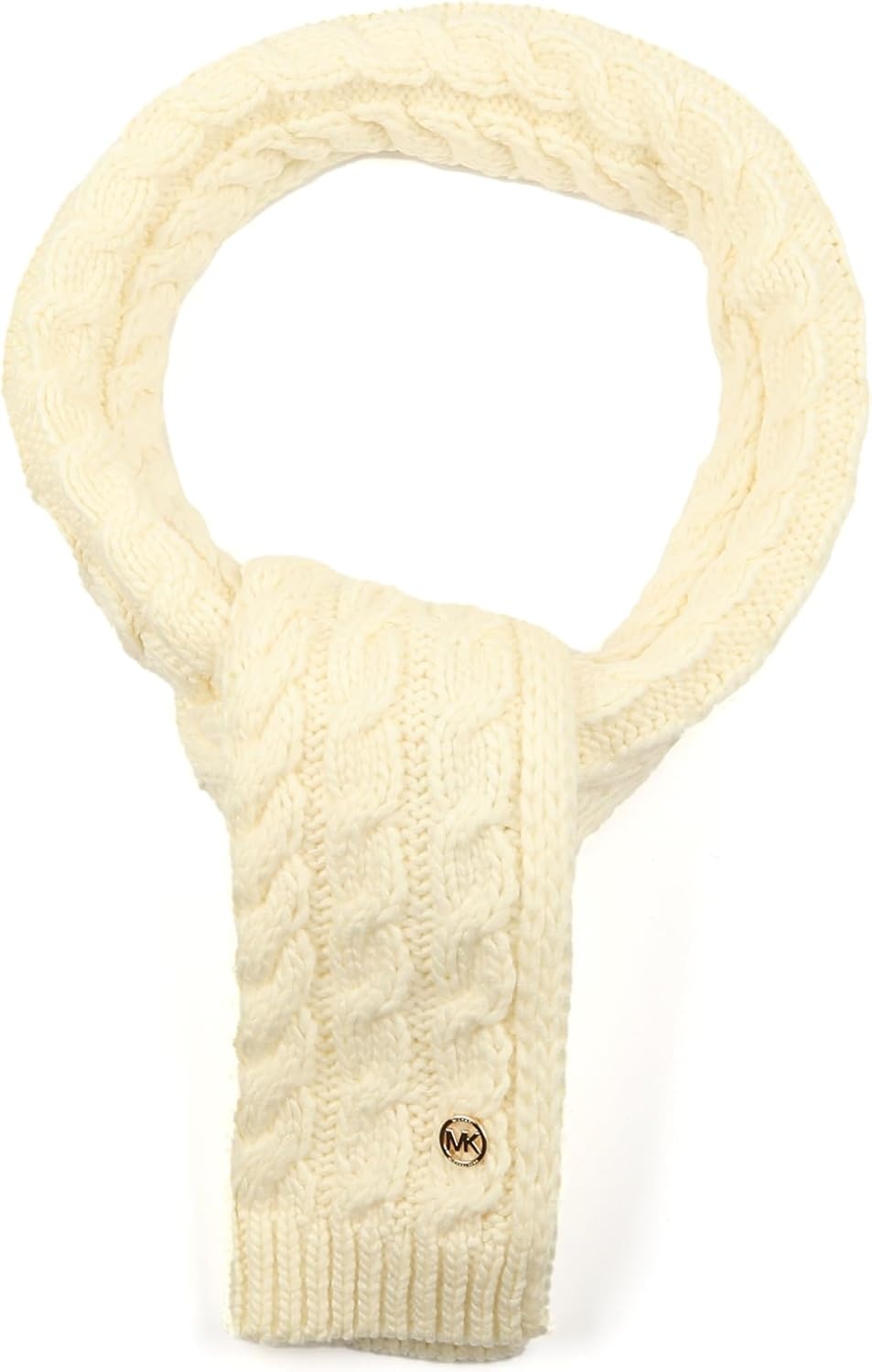 image:imageMichael Kors Womens Moving Cables Scarf Stylish Fashion Accessory Ideal for Cold WeatherCream