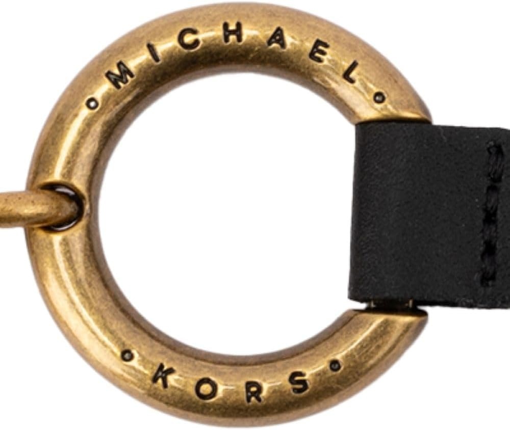 image:imageMichael Kors Womens Multi Ring Belt Stylish amp Versatile Fashion Accessory for Everyday WearBlackAntique Gold