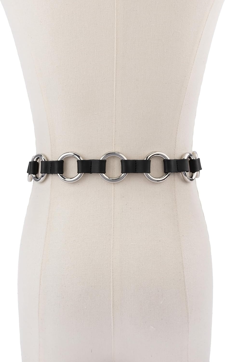 image:imageMichael Kors Womens Multi Ring Belt Stylish amp Versatile Fashion Accessory for Everyday WearBlackSilver