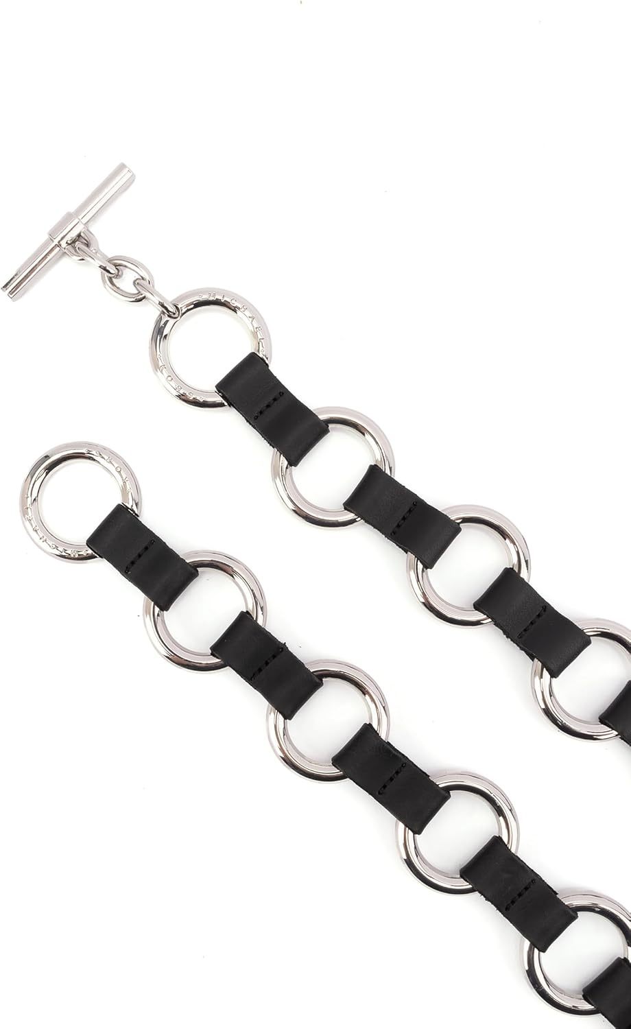 image:imageMichael Kors Womens Multi Ring Belt Stylish amp Versatile Fashion Accessory for Everyday WearBlackSilver
