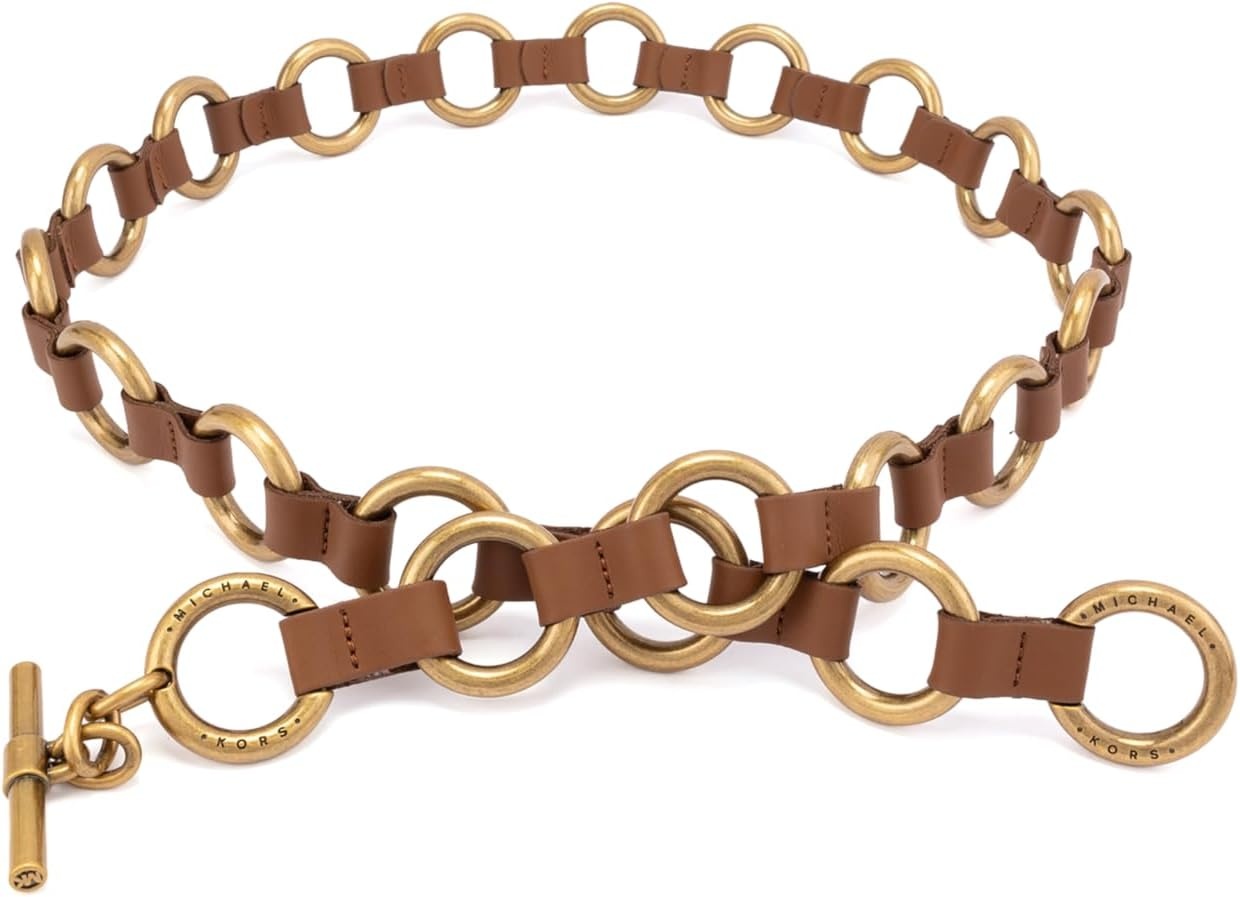 image:imageMichael Kors Womens Multi Ring Belt Stylish amp Versatile Fashion Accessory for Everyday WearLuggage