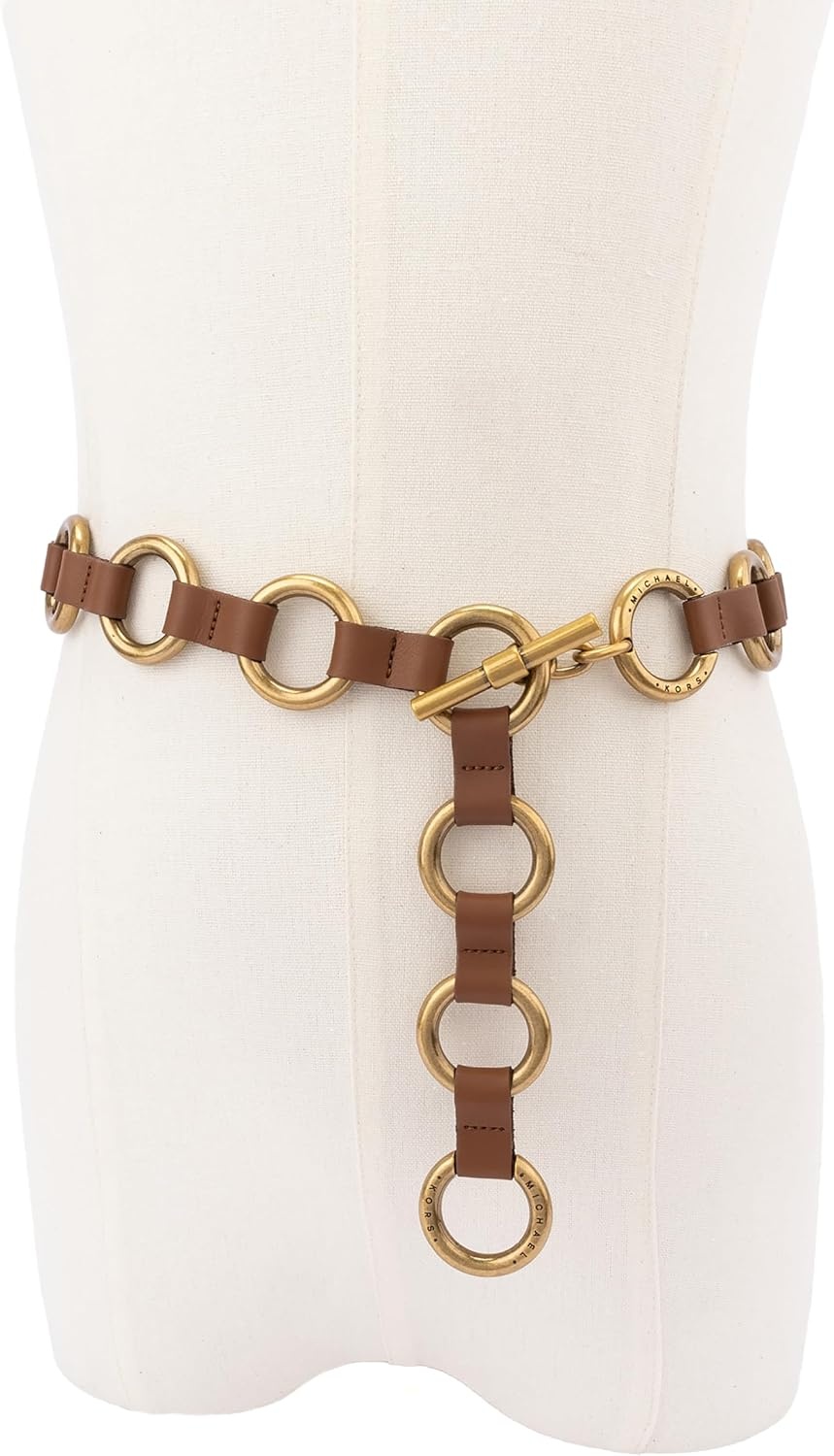 image:imageMichael Kors Womens Multi Ring Belt Stylish amp Versatile Fashion Accessory for Everyday WearLuggage