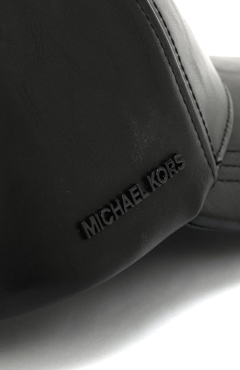 image:imageMichael Kors Womens Neoprene amp Leather Baseball Cap Stylish Hat amp Fashion AccessoryBlack