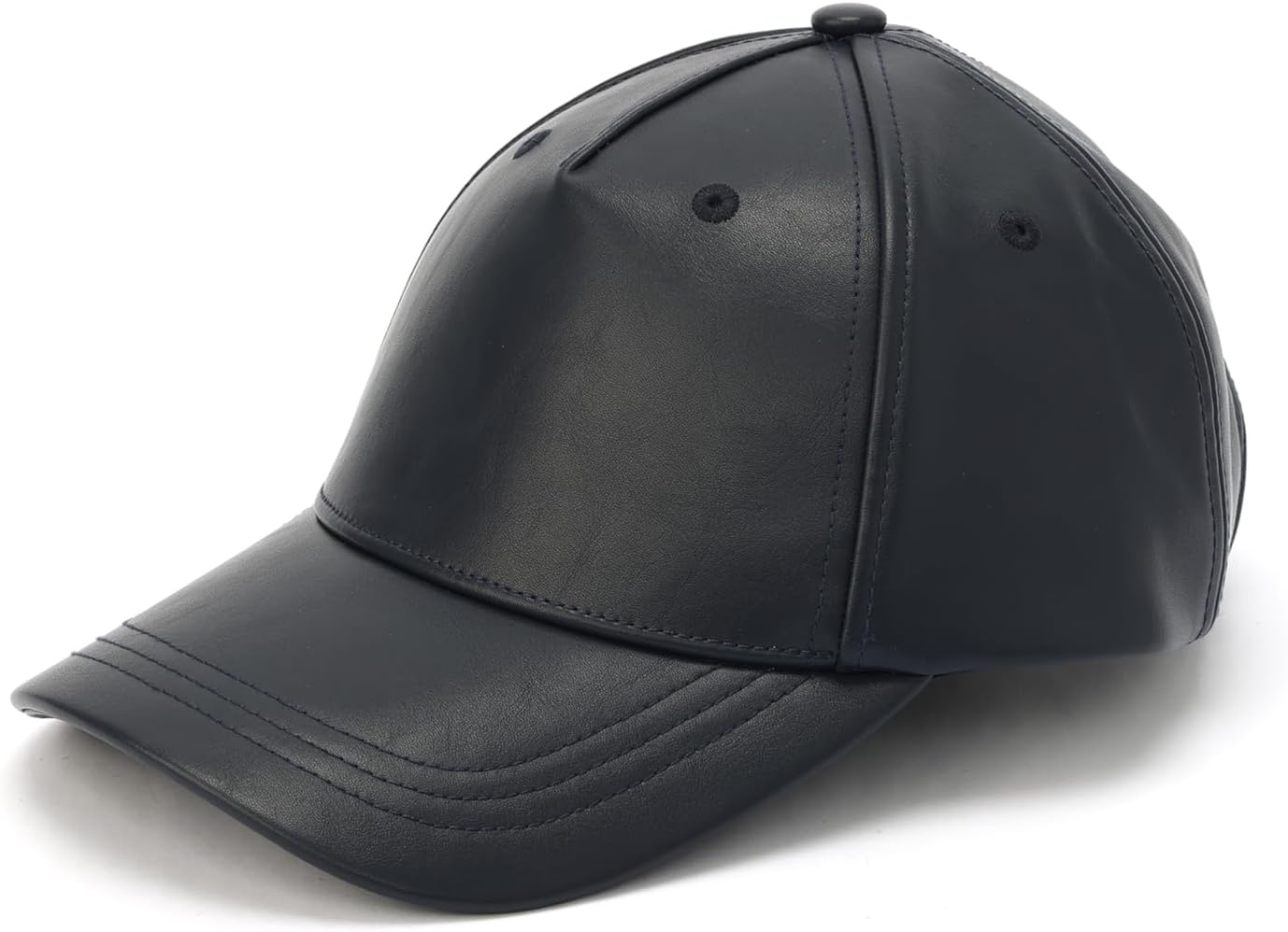 image:imageMichael Kors Womens Neoprene amp Leather Baseball Cap Stylish Hat amp Fashion AccessoryNavy