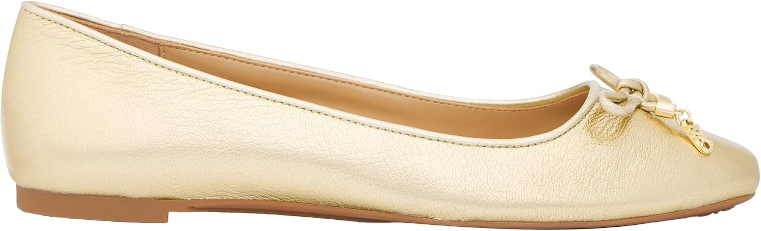 image:imageMichael Kors Womens Nori Flex FlatPale Gold