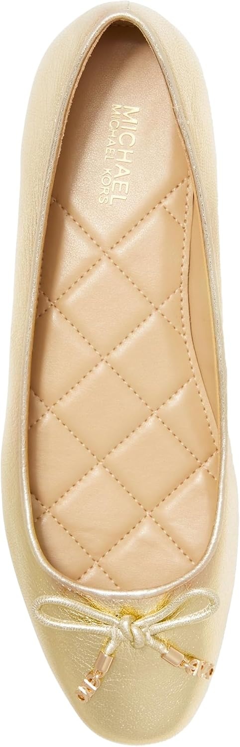 image:imageMichael Kors Womens Nori Flex FlatPale Gold