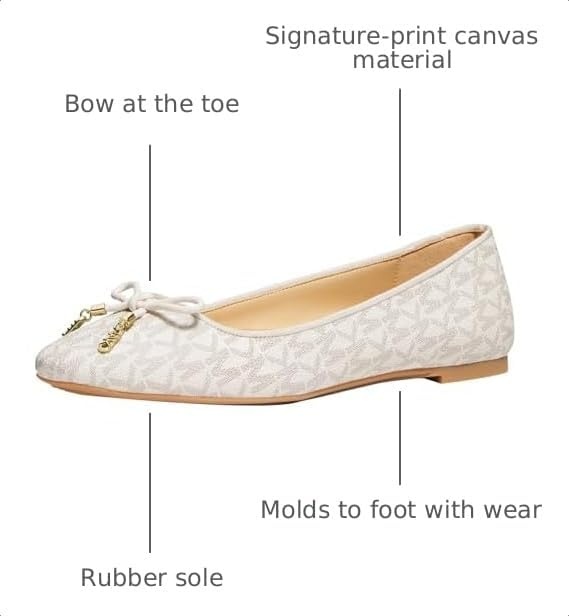 image:imageMichael Kors Womens Nori Flex FlatVanilla
