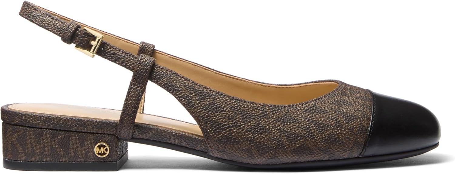 image:imageMichael Kors Womens Perla Flex Sling FlatBrownBlack