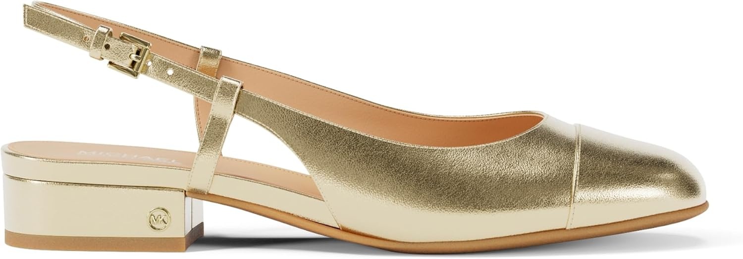 image:imageMichael Kors Womens Perla Flex Sling FlatPale Gold