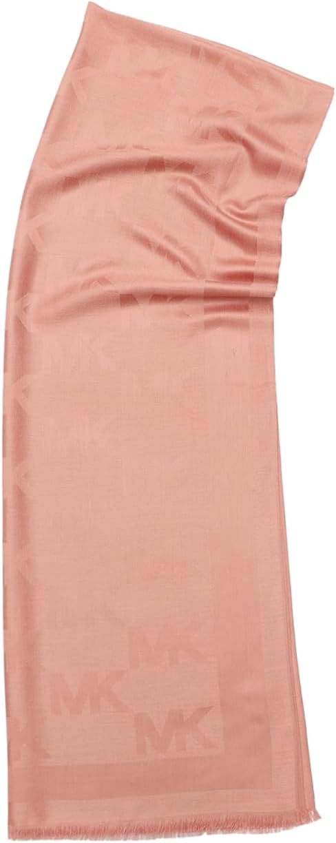 image:imageMichael Kors Womens Stacked Full Scale Scarf Soft amp Stylish Fashion Accessory for Cold WeatherDusty Rose