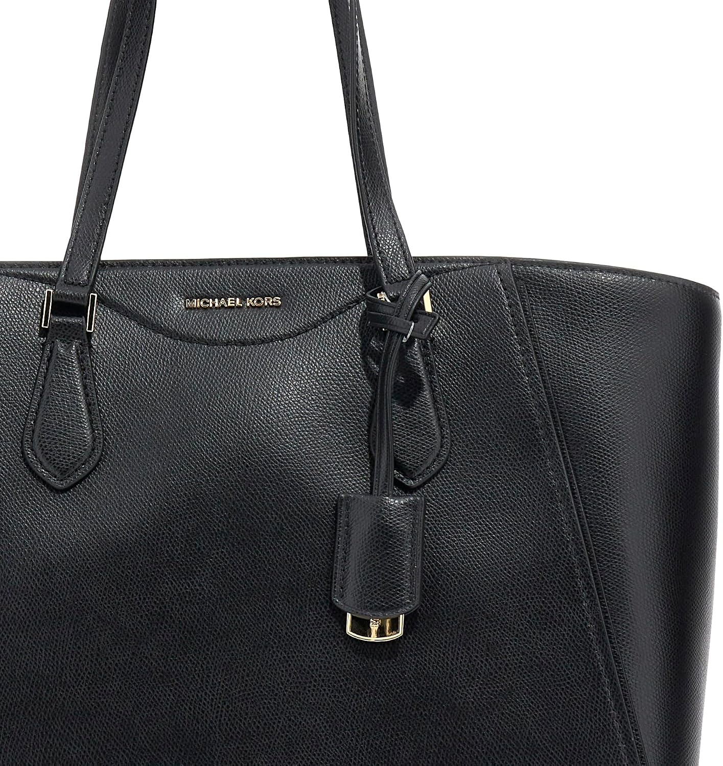 image:imageMichael Kors Womens Taryn Large Multifunctional Topzip Tote BagGoldtone HardwareBlack