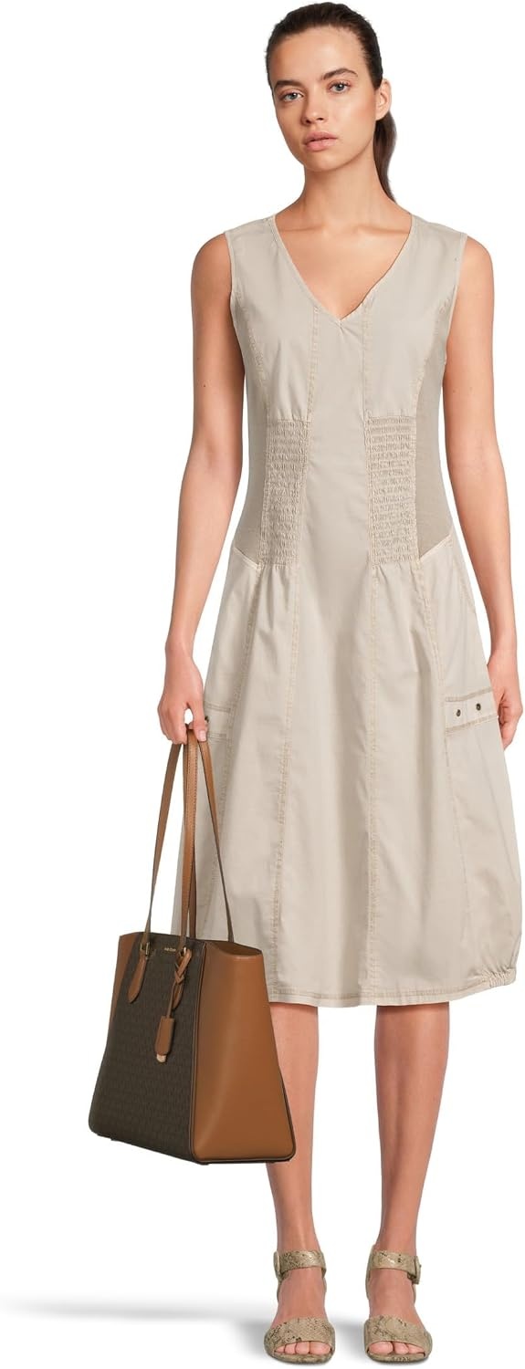 image:imageMichael Kors Womens Taryn Large Multifunctional Topzip Tote BagGoldtone HardwareBrownAcorn