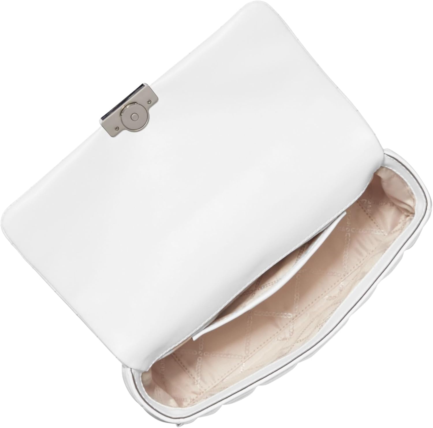 image:imageMichael Kors Womens Tribeca Large Convertible Chain Shoulder BagSilvertone HardwareOptic White