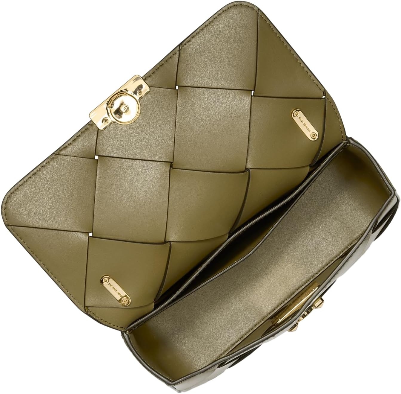 image:imageMichael Kors Womens Tribeca Small Convertible Chain Shoulder BagSafari Green