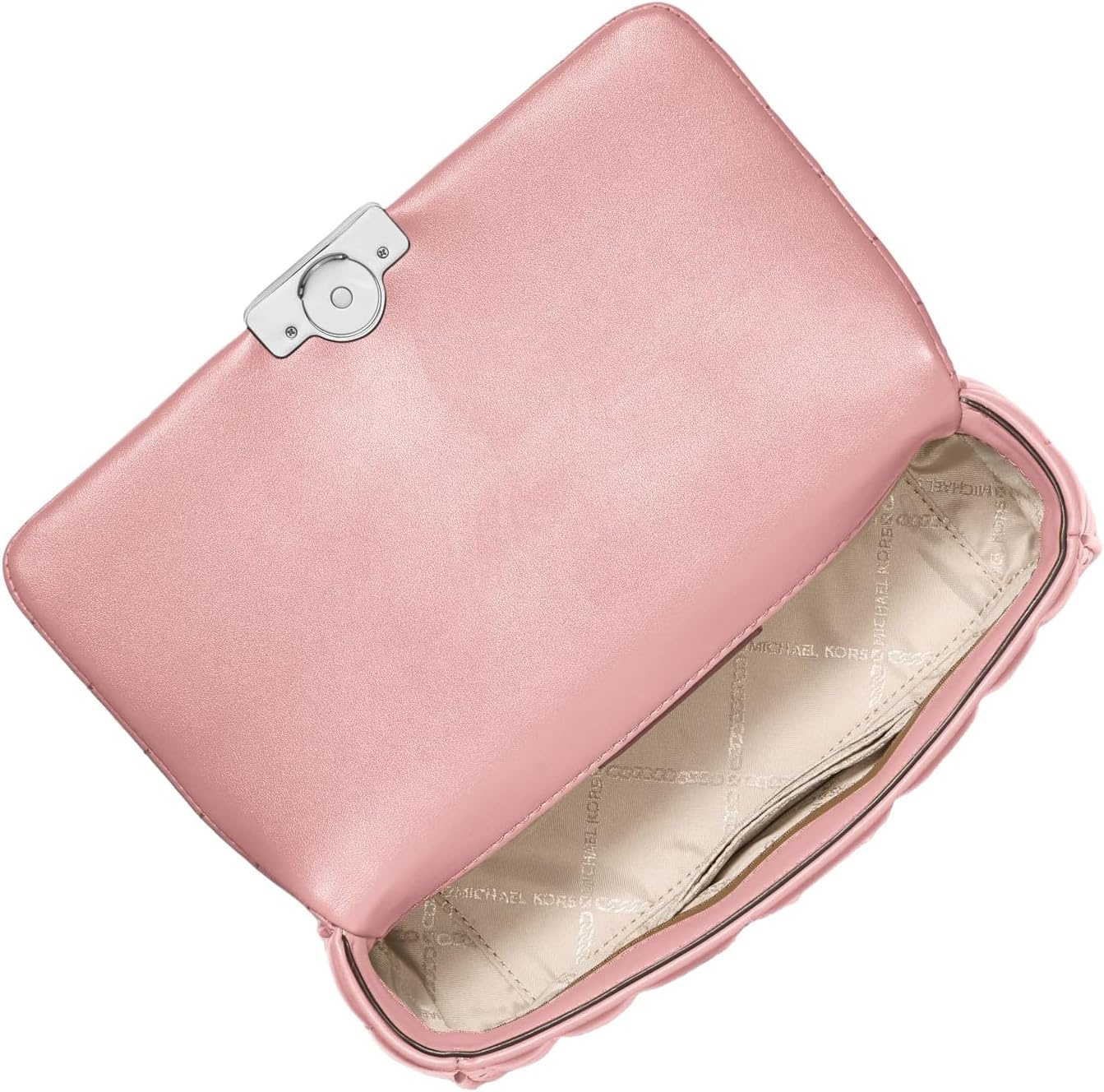 image:imageMichael Kors Womens Tribeca Small Convertible Chain Shoulder BagSmokey Rose