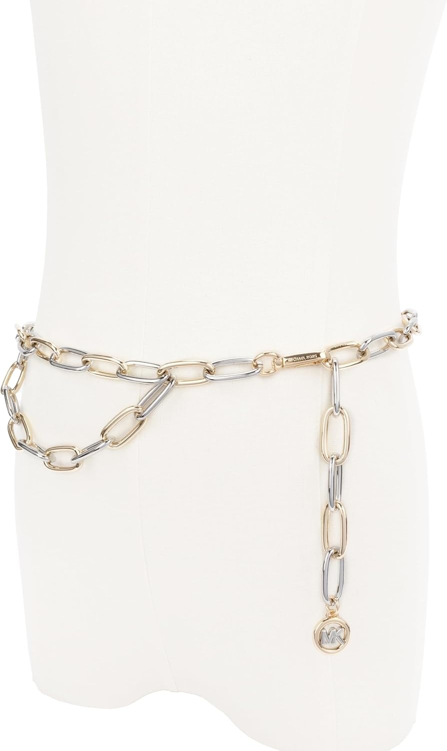 image:imageMichael Kors Womens Two Tone Chain Belt Stylish amp Versatile Accessory for Everyday WearGoldSilver
