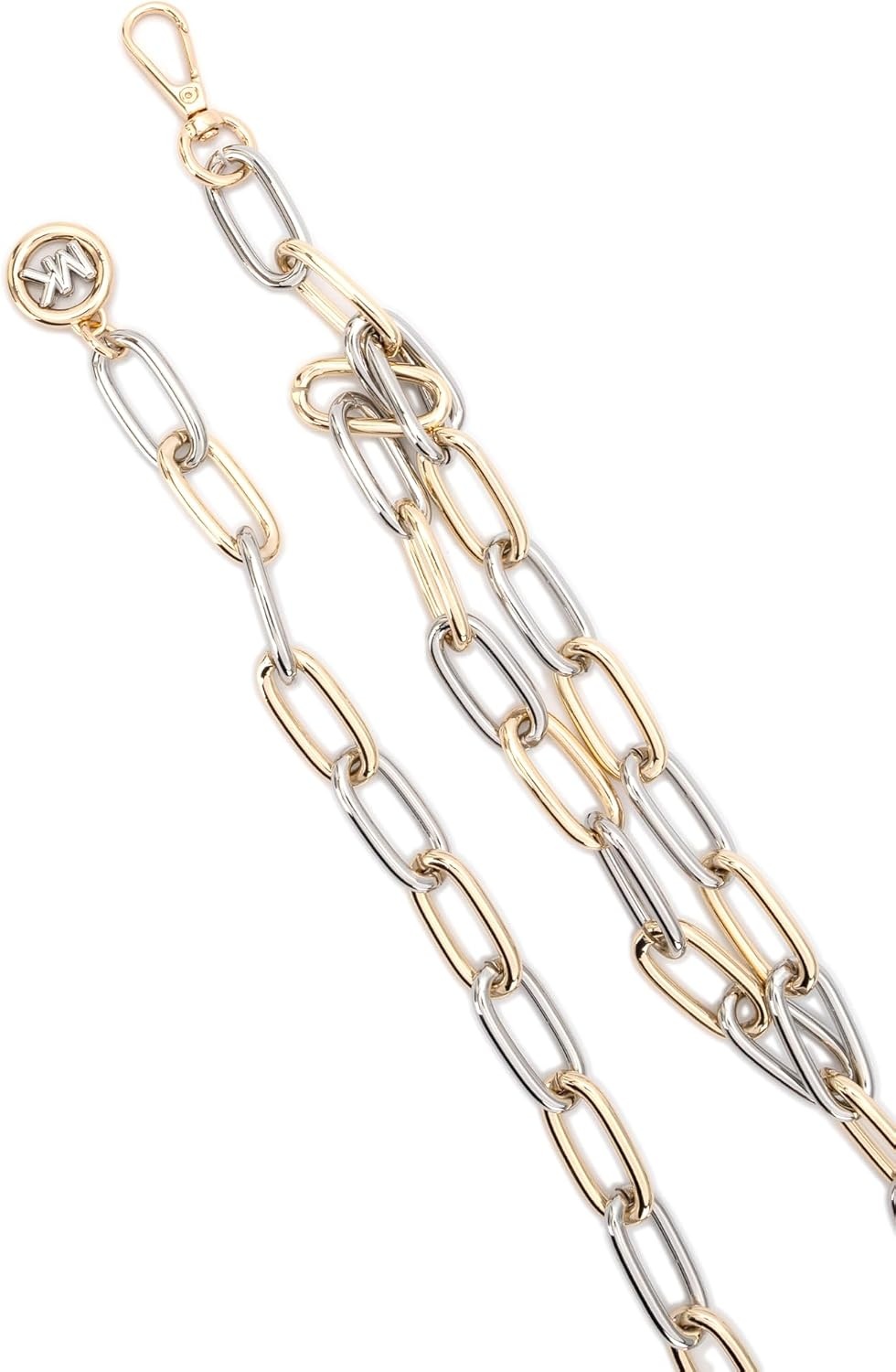 image:imageMichael Kors Womens Two Tone Chain Belt Stylish amp Versatile Accessory for Everyday WearGoldSilver