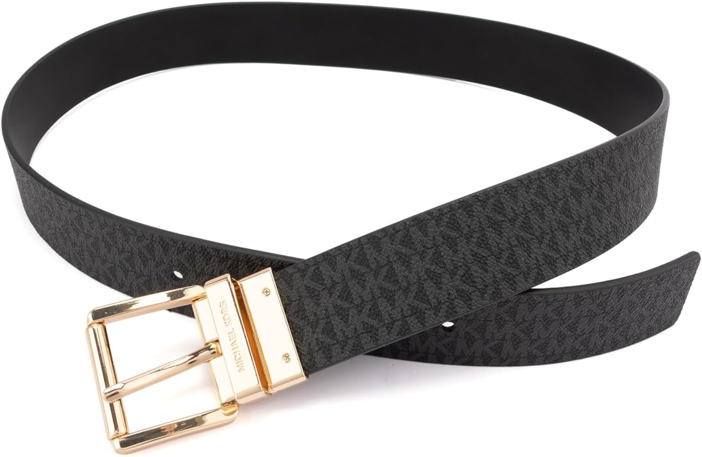 image:imageMichael Kors womens 15 Inch Leather Reversible Belt Stylish Fashion Accessory for Everyday WearBlackGold