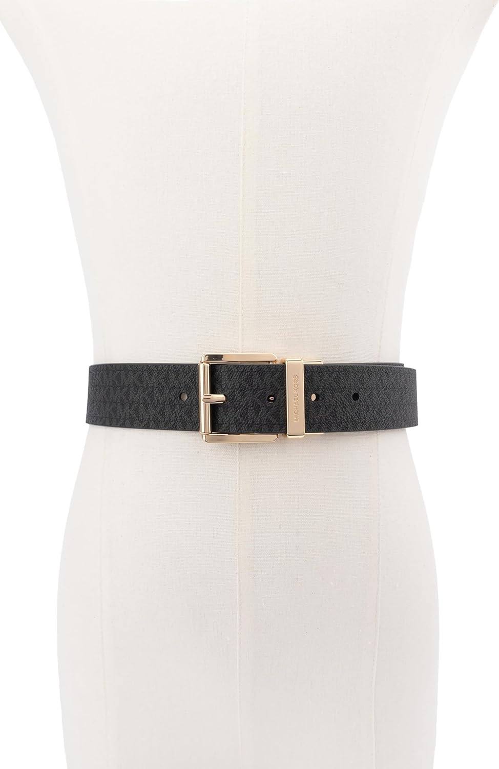 image:imageMichael Kors womens 15 Inch Leather Reversible Belt Stylish Fashion Accessory for Everyday WearBlackGold