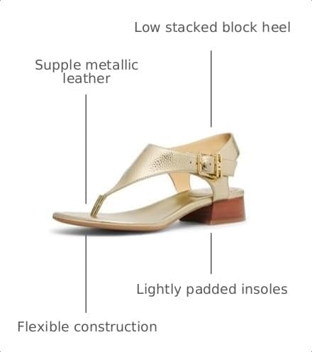 image:imageMichael Michael Kors Robyn Flex ThongPale Gold