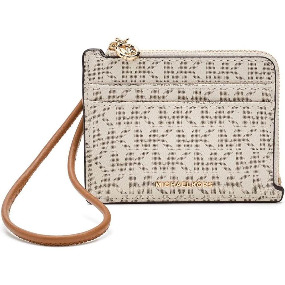 image:imageMICHAEL Michael Kors Jet Set Small Card Case WristletVanillaAcorn