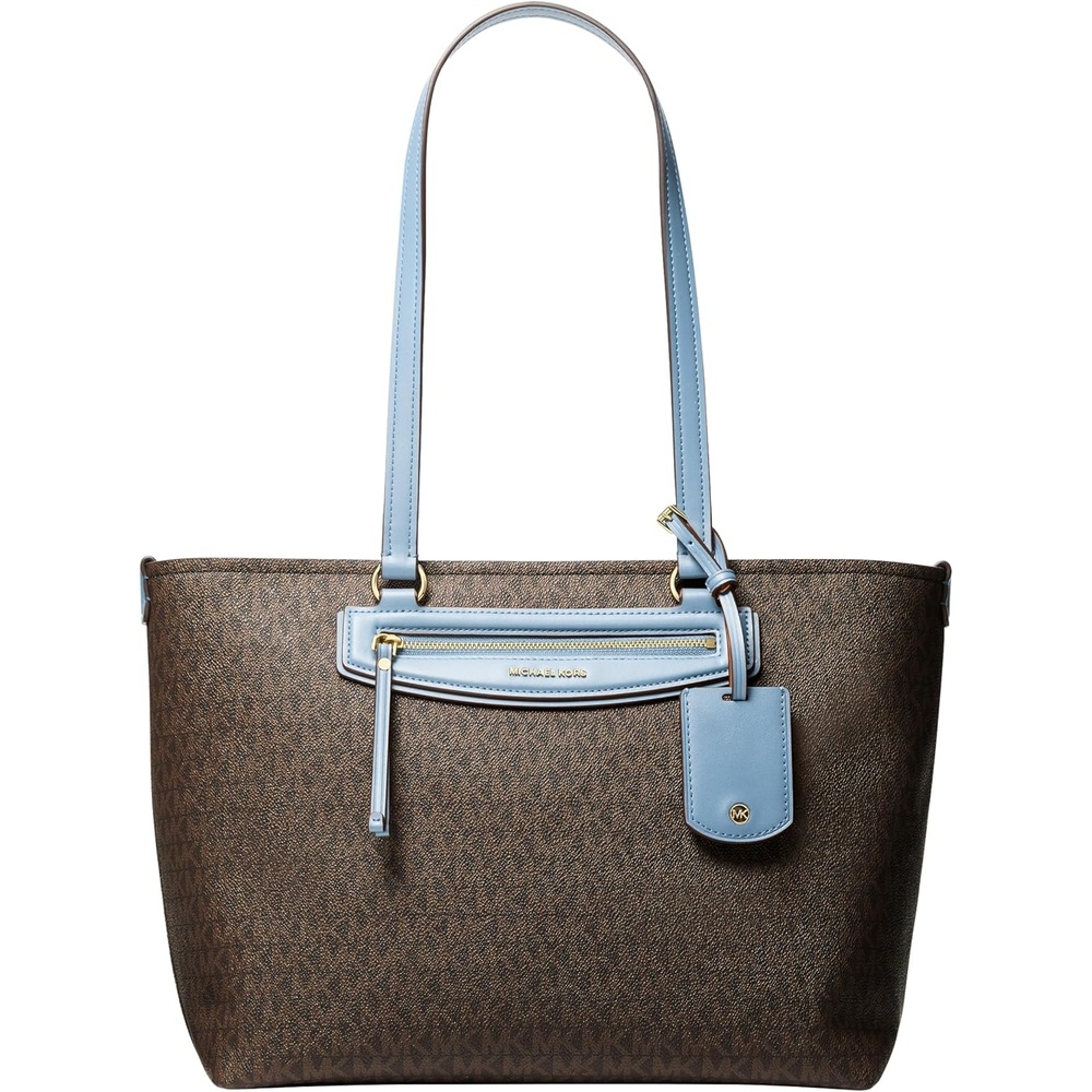image:imageMICHAEL Michael Kors Jet Set Travel Medium East West Top Zip ToteChambray