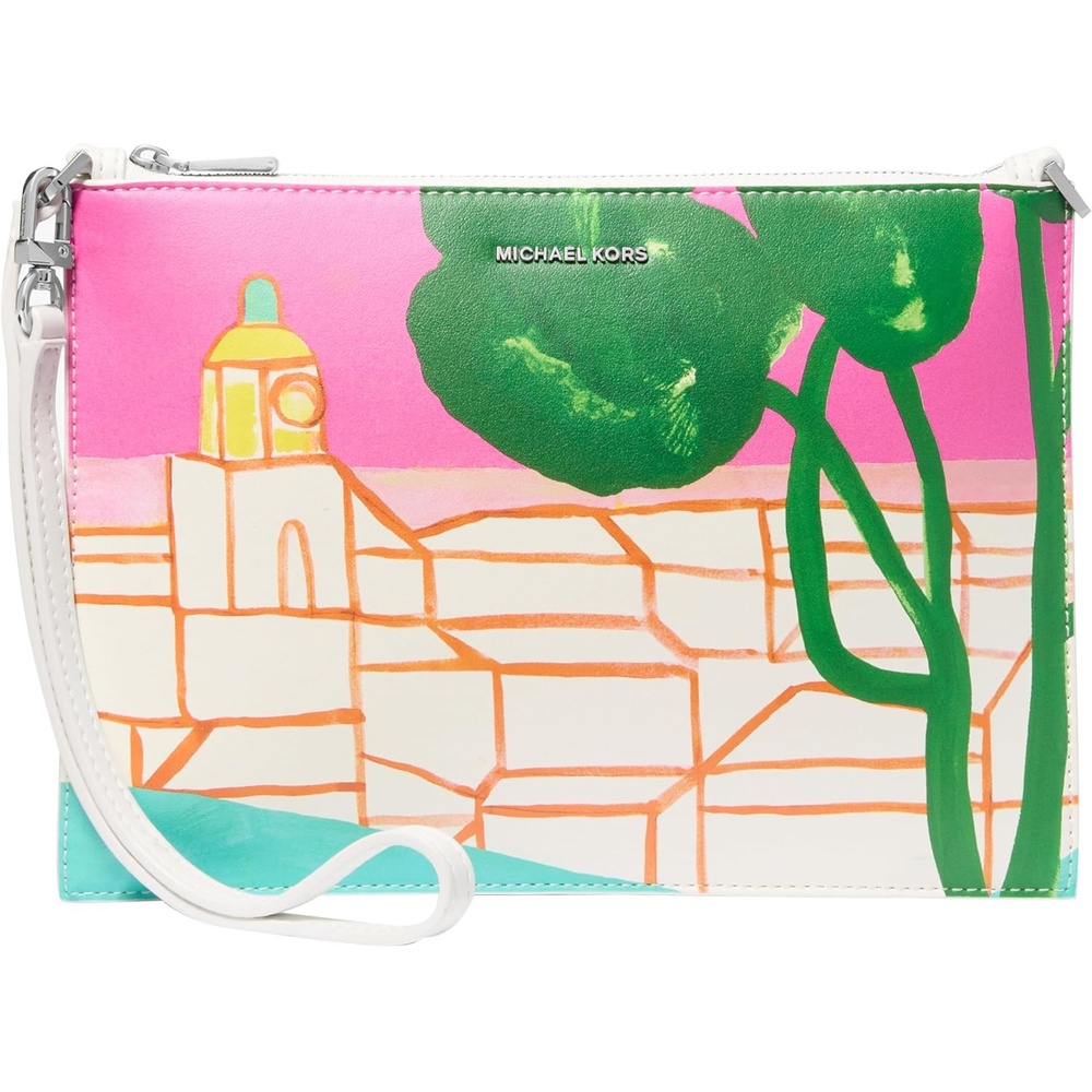 image:imageMICHAEL Michael Kors Jet Set XL Convertible Top Zip WristletRaspberry Multi