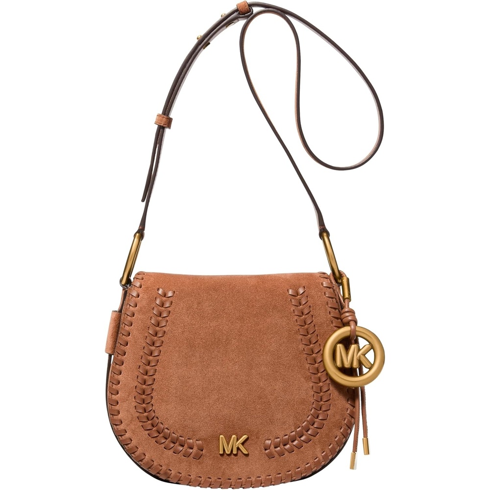 image:imageMICHAEL Michael Kors Josie Medium Saddle Flap MessengerGoldtone HardwareLeatherLuggage
