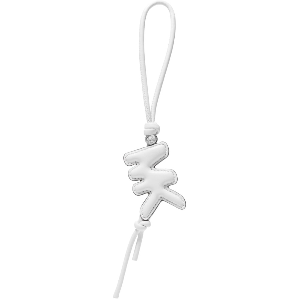 image:imageMichael Kors Bag and Key CharmLeather Mk Bubble CharmOptic White