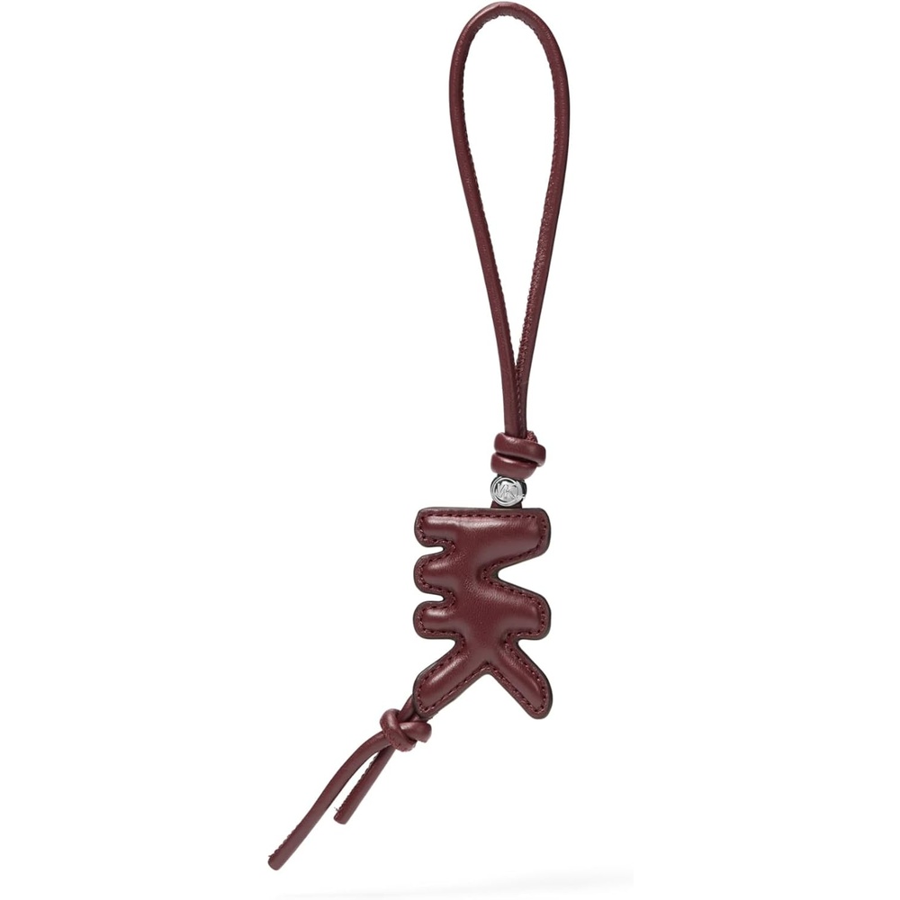 image:imageMichael Kors Bag and Key CharmLeather Mk Bubble CharmOxblood