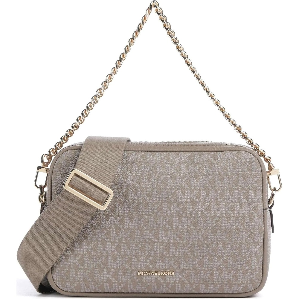 image:imageMichael Kors Bryant Medium Double Zip Chain Camera Crossbody BagBirch