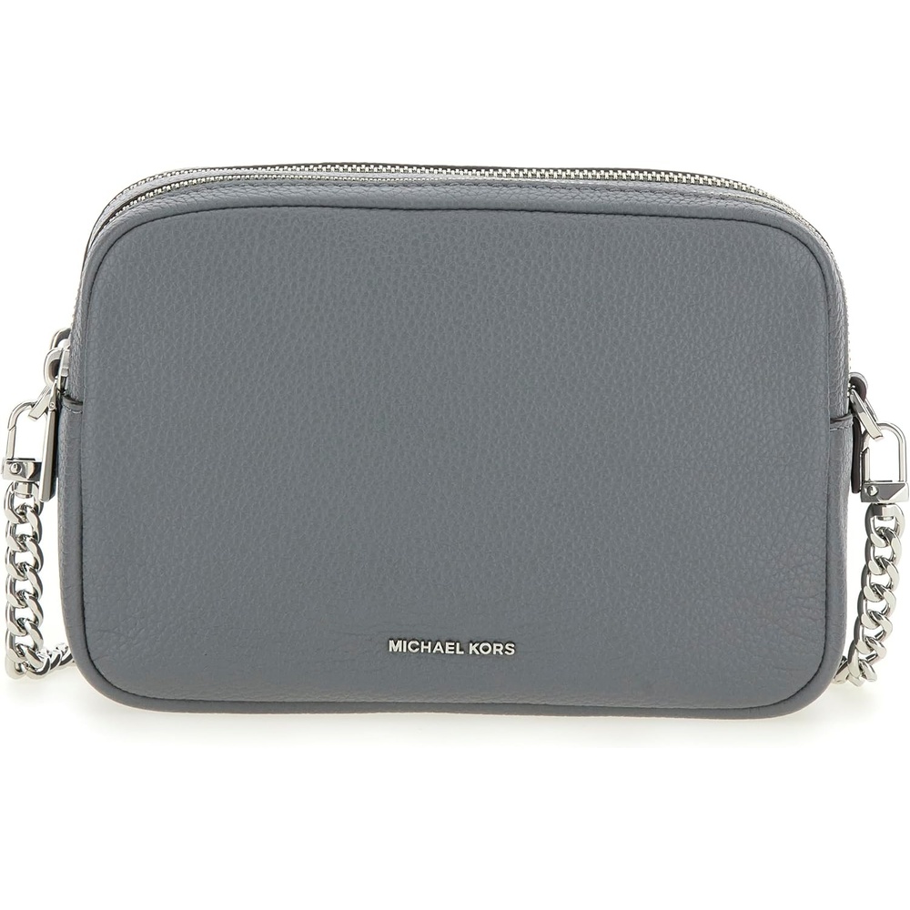 image:imageMichael Kors Bryant Medium Double Zip Chain Camera Crossbody BagStorm