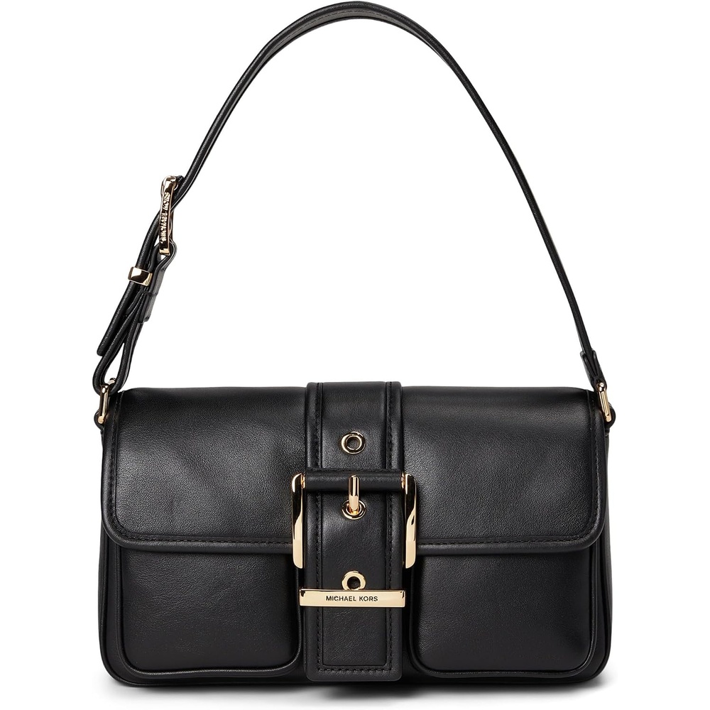 image:imageMichael Kors Colby Medium Shoulder BagGoldtone HardwareBlack