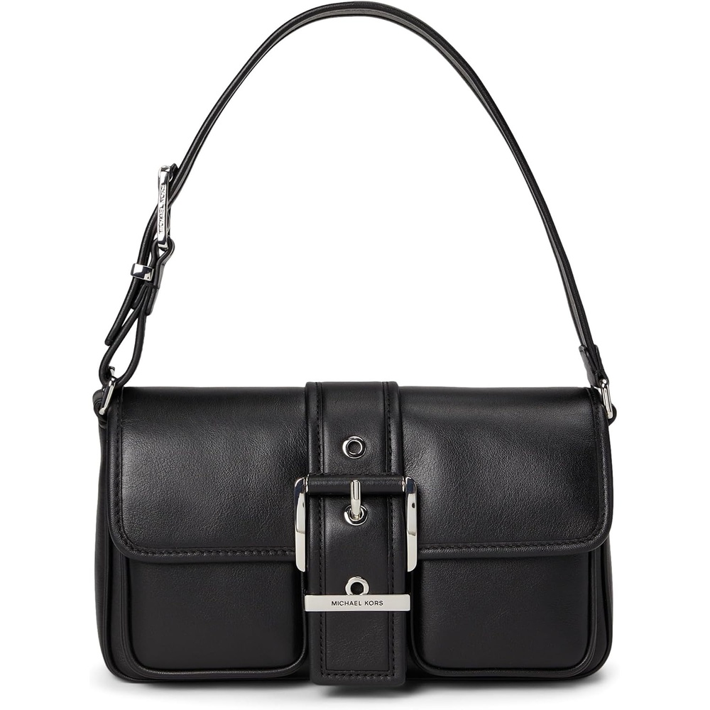 image:imageMichael Kors Colby Medium Shoulder BagSilvertone HardwareBlack