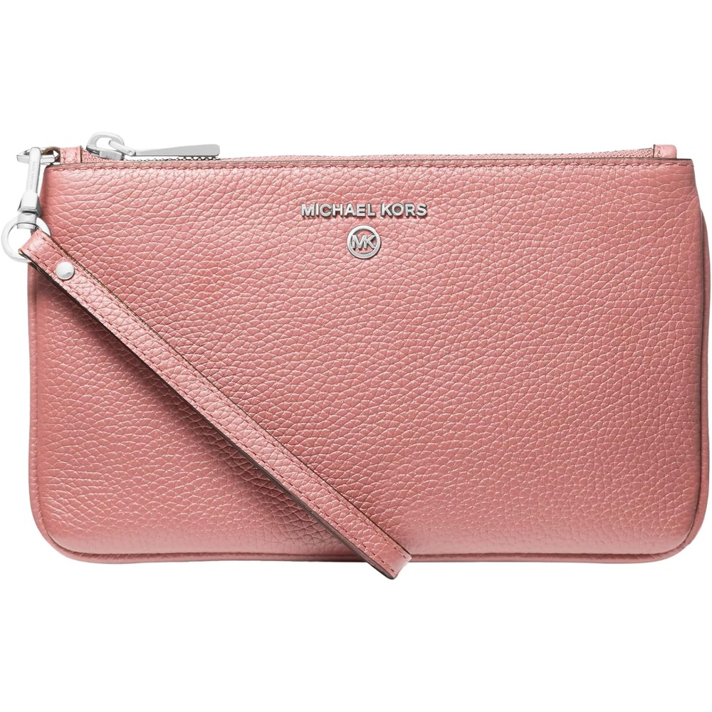 image:imageMichael Kors Jet Set Charm Medium Top Zip WristletSilvertone HardwareRose