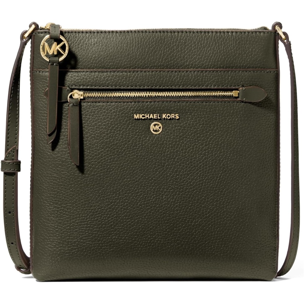 image:imageMichael Kors Jet Set Charm Small Flat Crossbody BagGoldtone HardwarePebble LeatherIvy