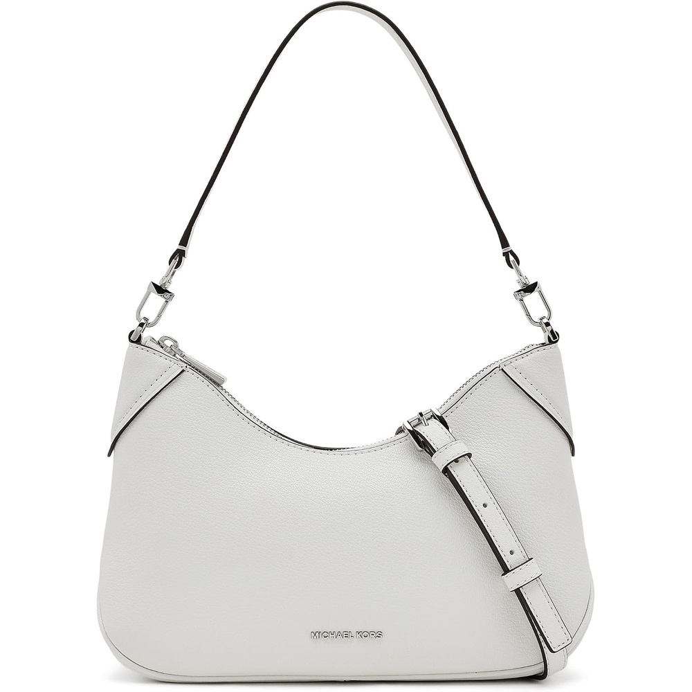 image:imageMichael Kors Jet Set Medium Convertible Pouchette CrossbodyOptic White